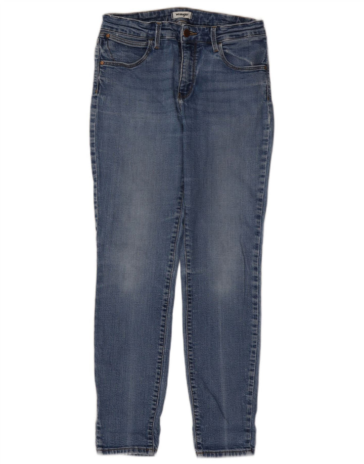 WRANGLER Dame Skinny Jeans W29 L27 Blå Bomuld