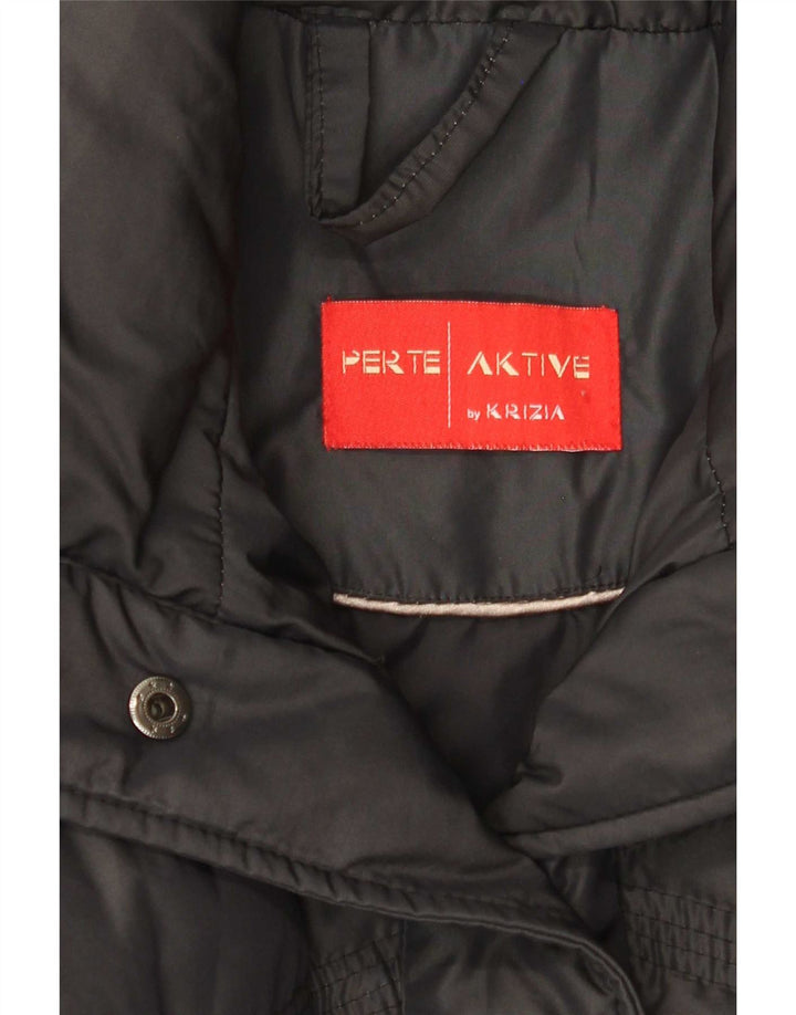 Perte by Krizia Dame polstret jakke UK 12 Medium Black