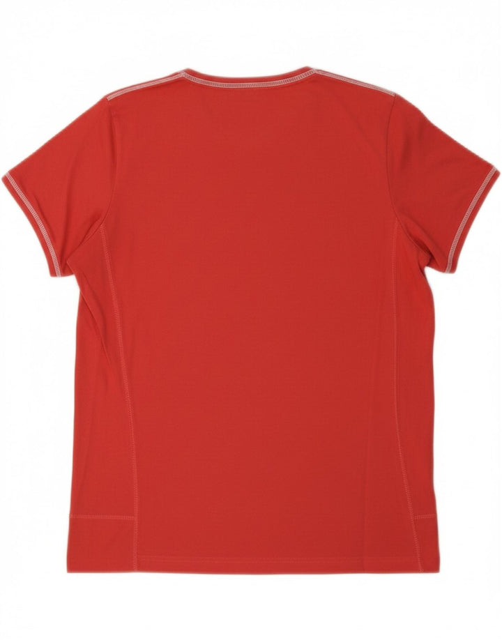 CHAMPION Womens Easy Fit T-Shirt Top UK 14 Medium Red Cotton Vintage Champion and Second-Hand Champion from Messina Hembry 