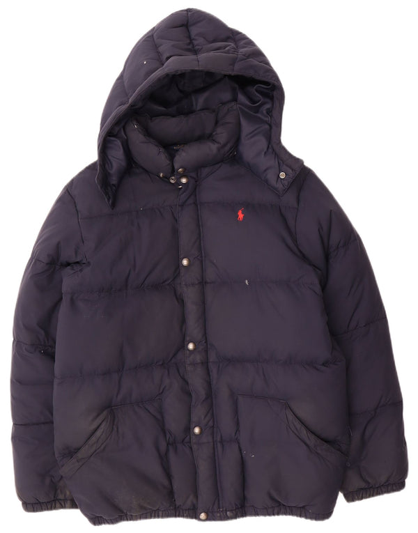 Polo Ralph Lauren drenge polstret hættejakke 15-16 år XL marineblå