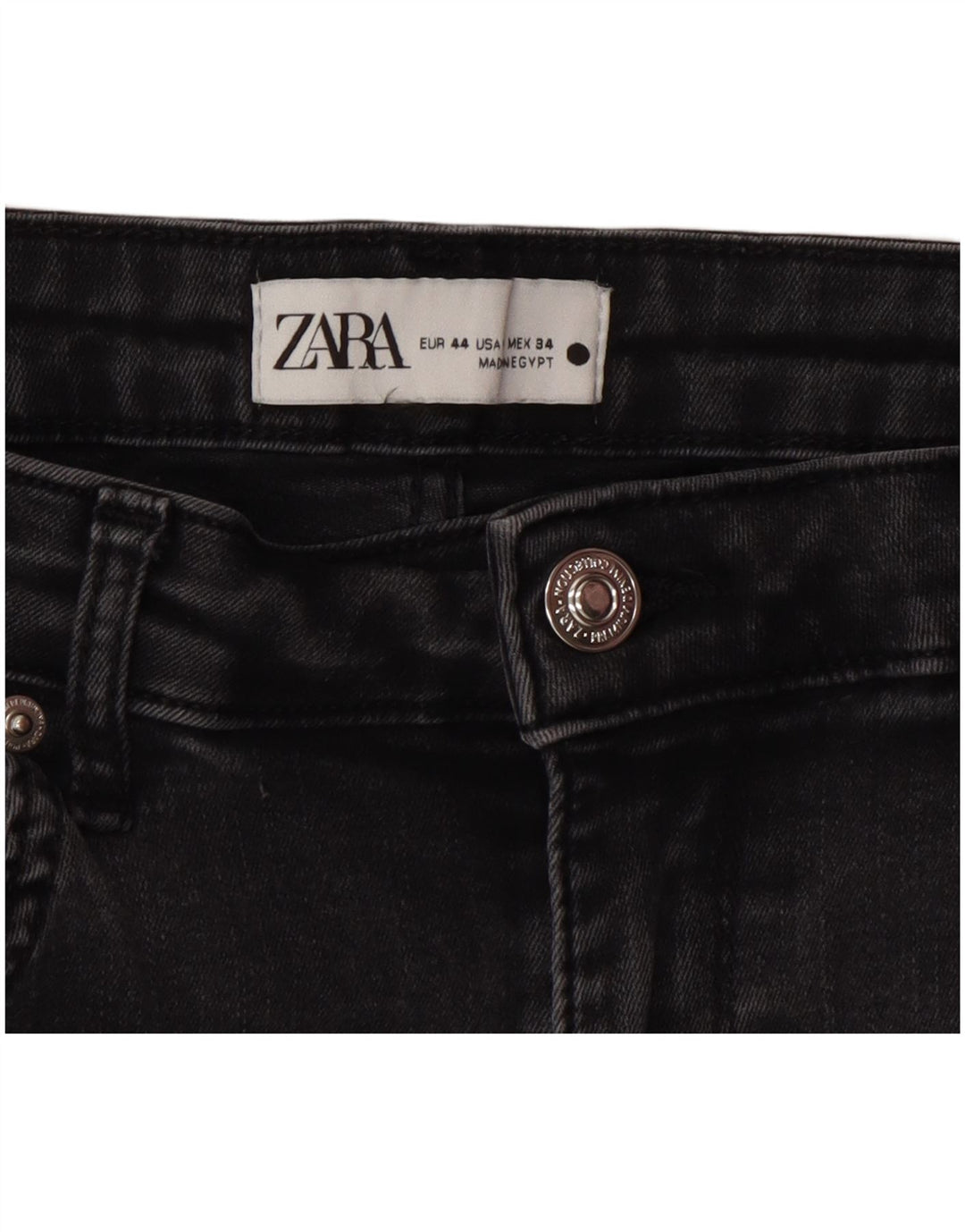 Zara Dame Flared Jeans EU 44 XL W34 L34 Grå
