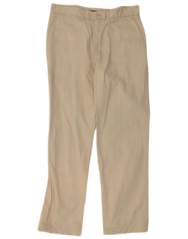 Zara Herre Lige Chinobukser EU 42 Large W32 L30 Beige