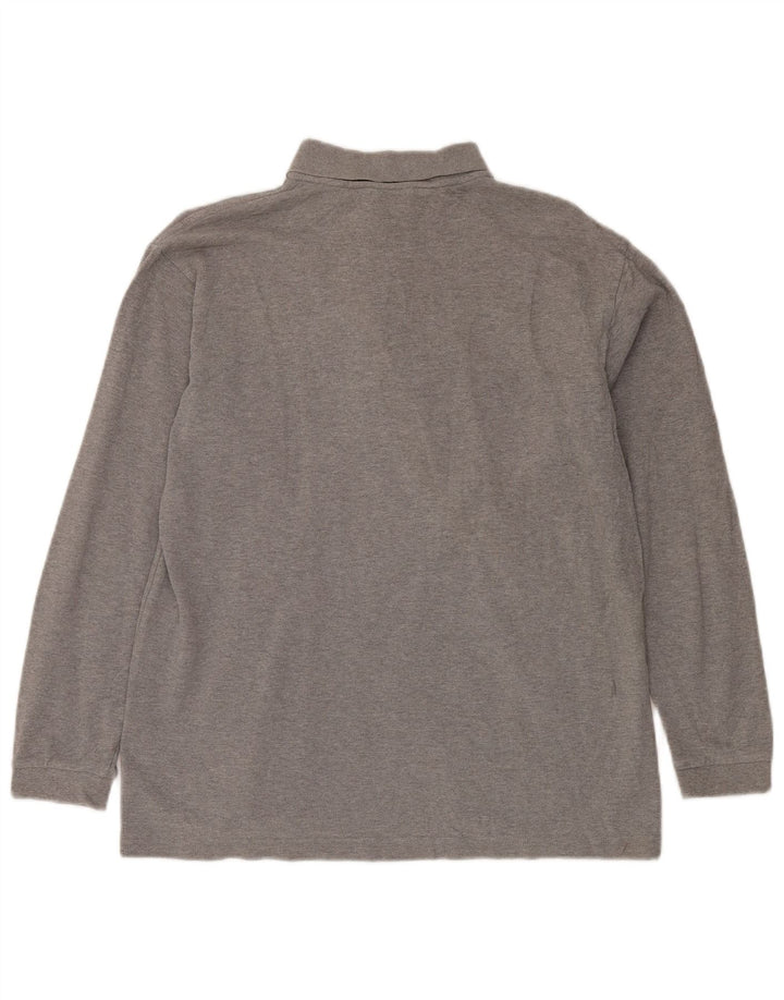 KAPPA Langærmet poloshirt til mænd, stor grå
