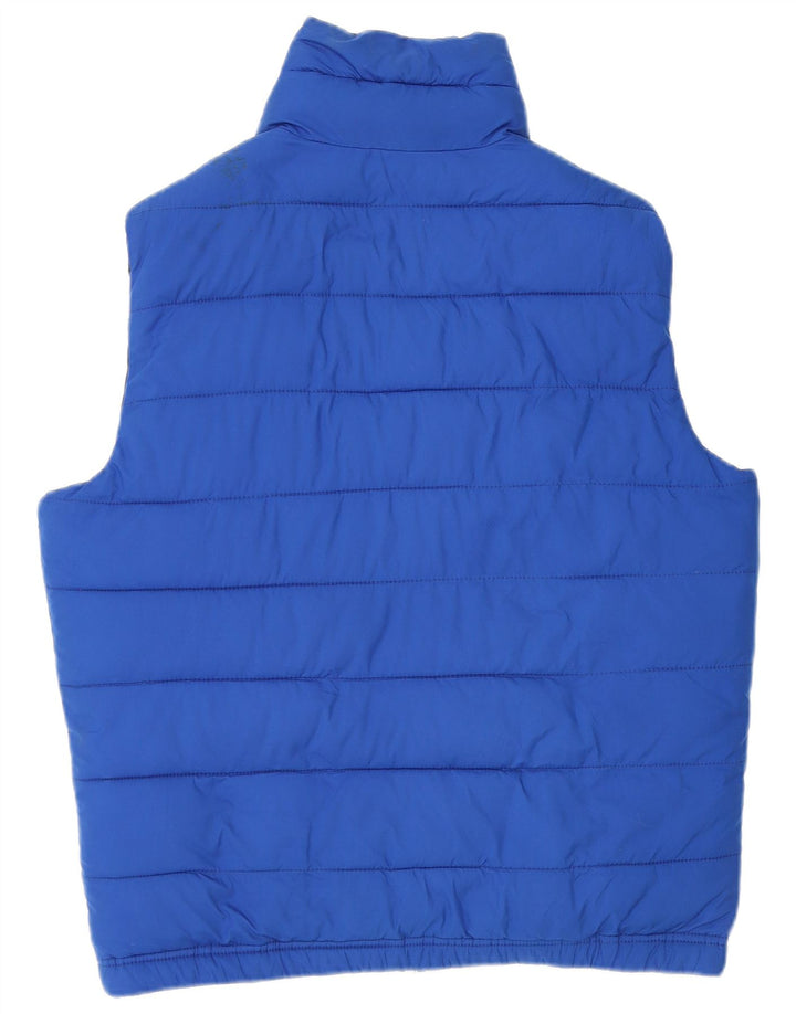 Hollister Herre Vendbar polstret Gilet UK 38 Medium Navy Blue Polyester