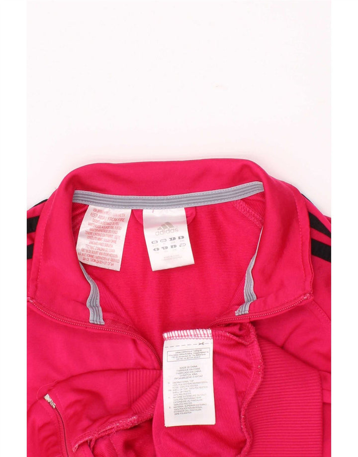 Adidas Pige Træningsdragt Topjakke 9-10 År Pink Polyester