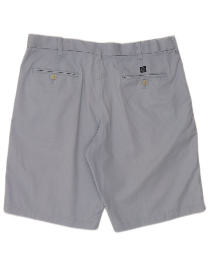 MARKS & SPENCER Herre Blue Harbor Chino Shorts W36 Large Blue Cotton