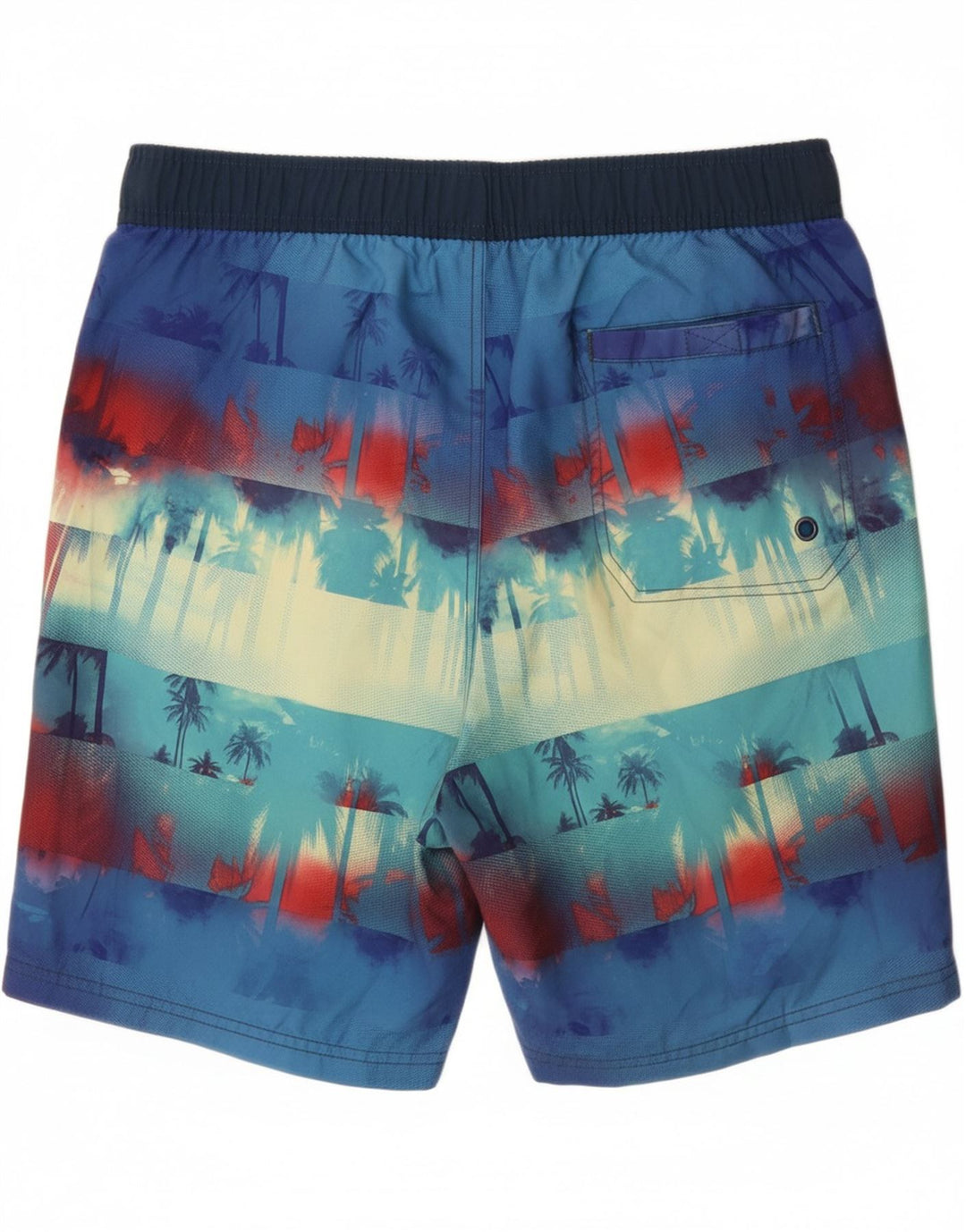 MAUI AND SONS Mens Swimming Shorts XL  Blue Floral Polyester Vintage Maui and Sons and Second-Hand Maui and Sons from Messina Hembry 
