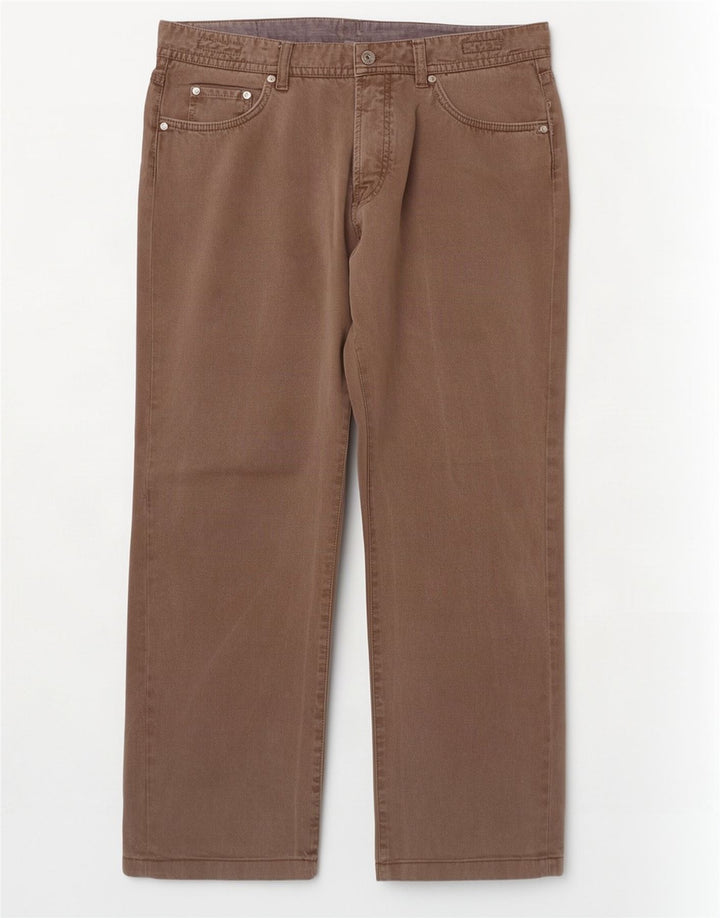 Massimo Dutti Herre Straight Jeans EU 48 XL W38 L29 Brun