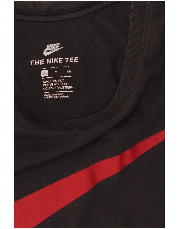 NIKE Herre Athletic Cut Grafisk T-Shirt Top Lille Sort