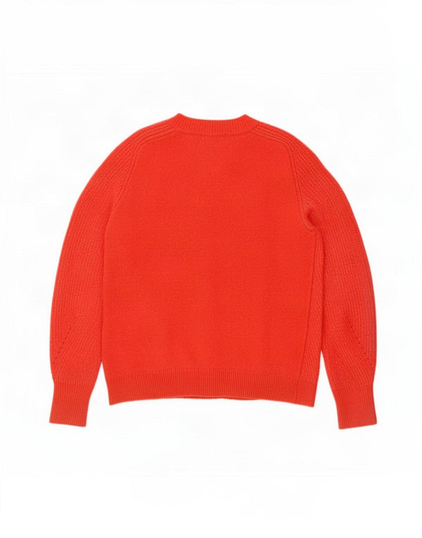 Marks & Spencer Dame Cardigan Sweater UK 10 Small Red Flecked Acryl