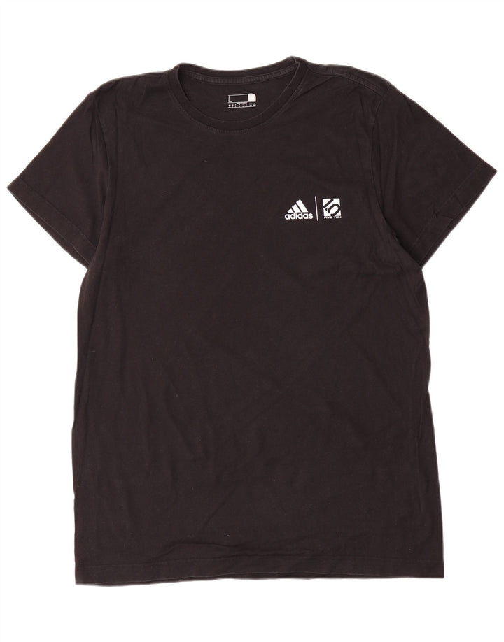 Adidas Grafisk T-shirt top til mænd, stor sort bomuld