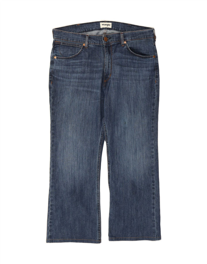 WRANGLER Womens Bootcut Jeans W34 L26 Blue Cotton Vintage Wrangler and Second-Hand Wrangler from Messina Hembry 
