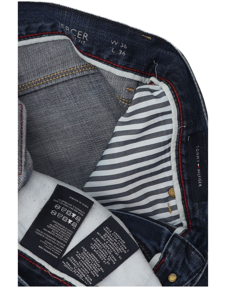 TOMMY HILFIGER Mercer Straight Jeans til mænd W36 L36 Blå Bomuld