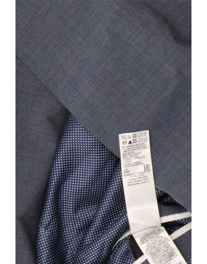 Marks & Spencer Herre 2-knaps blazerjakke UK 46 3XL Blå Uld