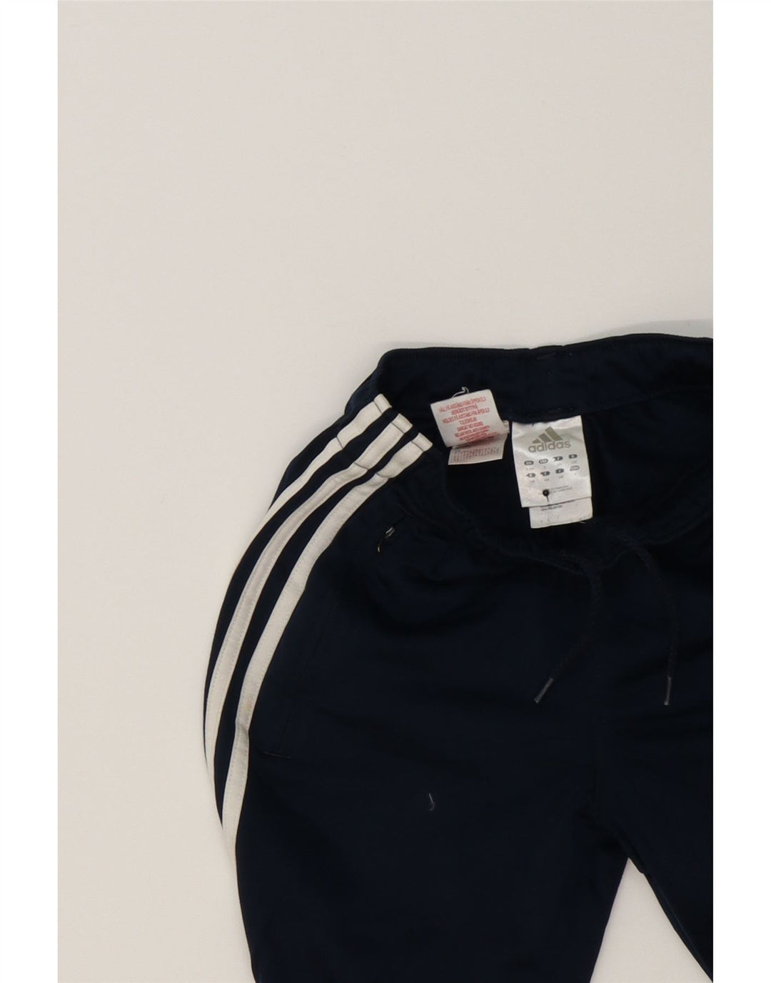 ADIDAS Boys Tracksuit Trousers 9-10 Years  Navy Blue Polyester Vintage Adidas and Second-Hand Adidas from Messina Hembry 