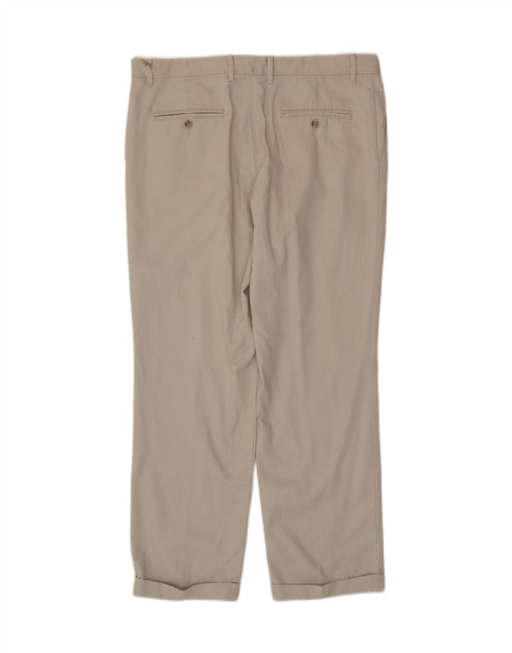 DOCKERS Herre Pegged Chino Bukser W38 L32 Off White Bomuld
