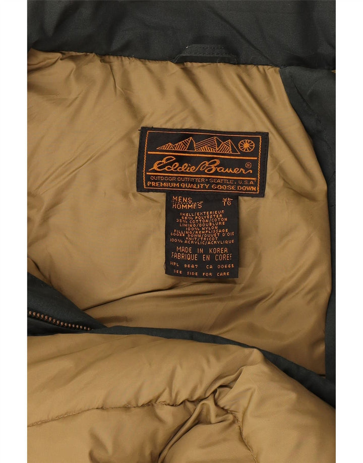 Eddie Bauer Herre polstret jakke UK 42 XL Grøn Polyester