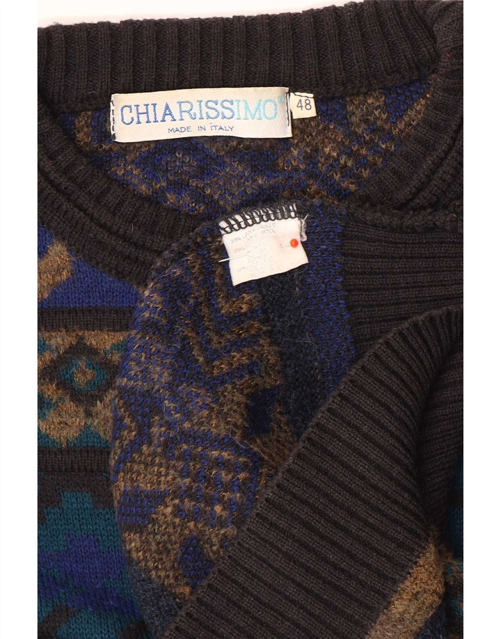 Chiarissimo Herre Crew Neck Jumper Sweater IT 48 Medium Flerfarvet