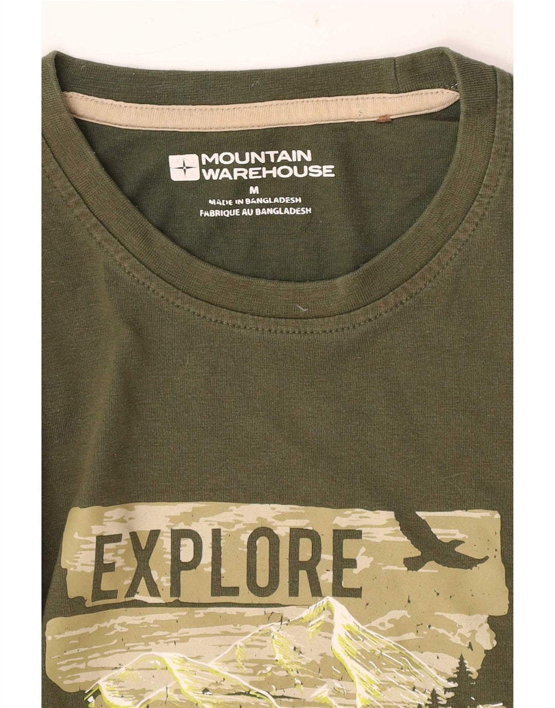 Mountain Warehouse Herre grafisk T-shirt Top Medium Grøn