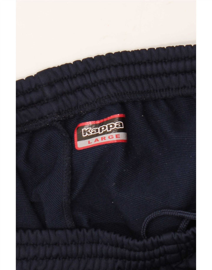 Kappa Herre grafisk træningsdragt Bukser Large Navy Blue Colourblock