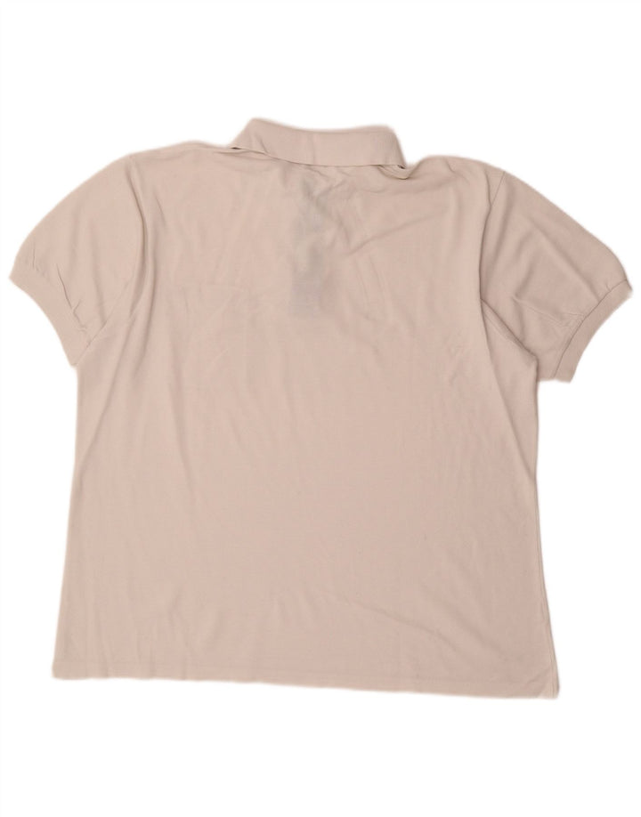 Lacoste Herre Polo Shirt Str. 6 XL Hvid Bomuld
