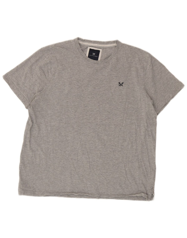 Crew Clothing Herre T-Shirt Top XL Grå Bomuld
