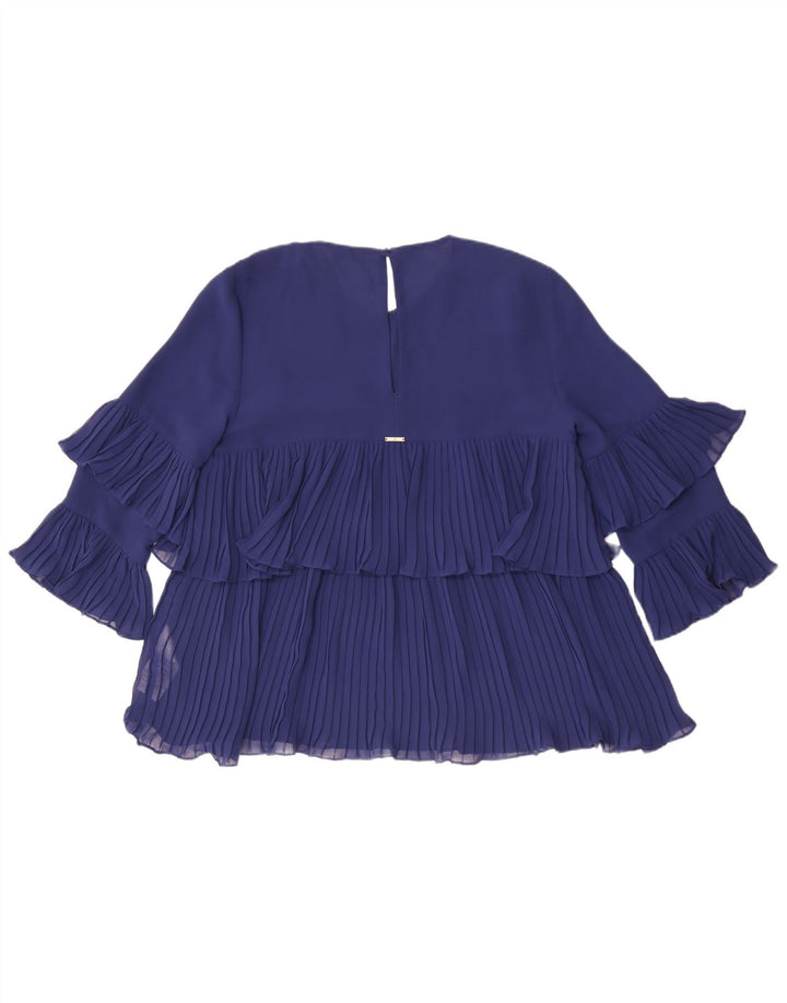 Liu Jo Dame 3/4 ærmet bluse Top IT 46 Stor marineblå polyester