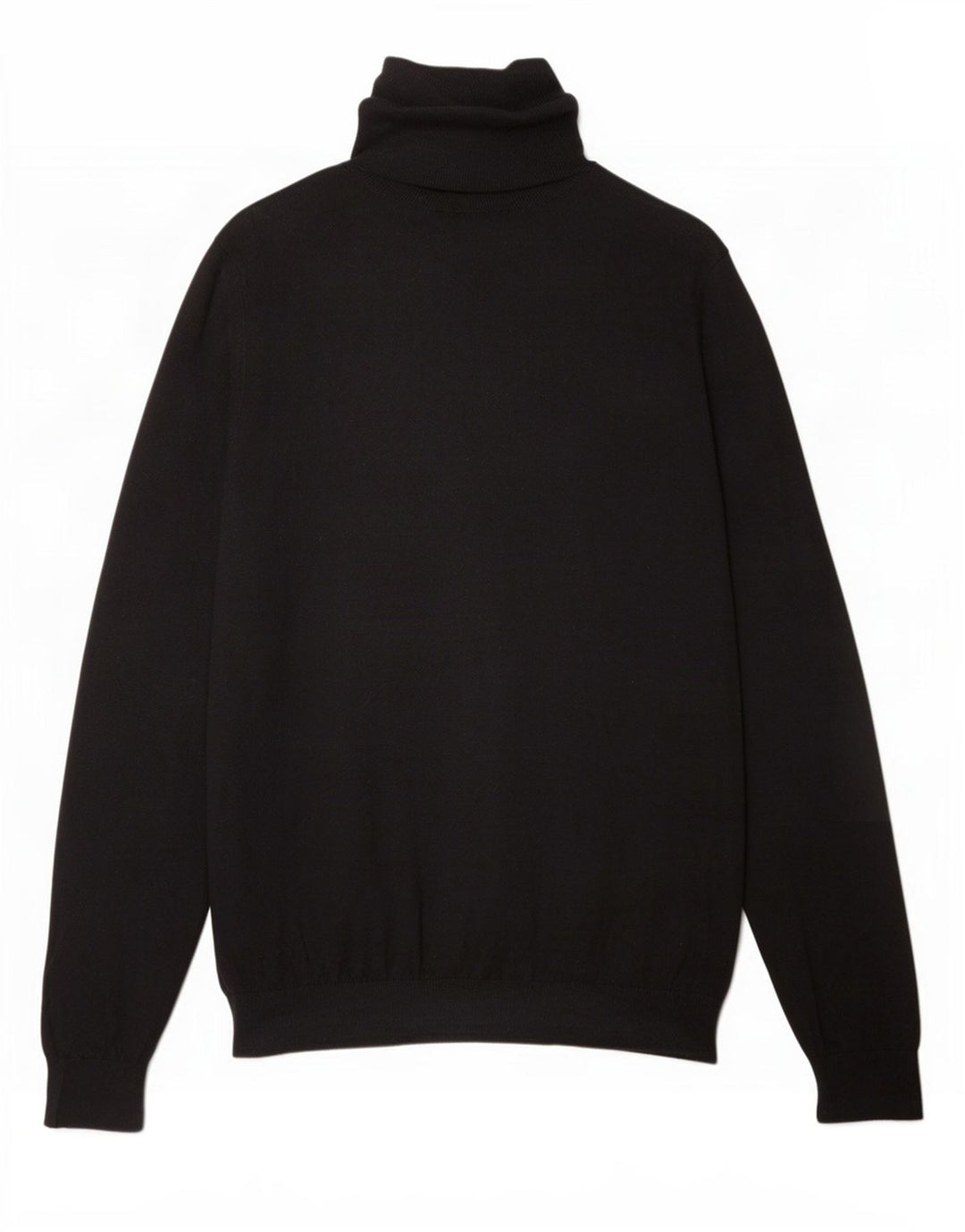 Massimo Dutti Dame Roll Neck Jumper Sweater UK 16 Stor Sort Bomuld