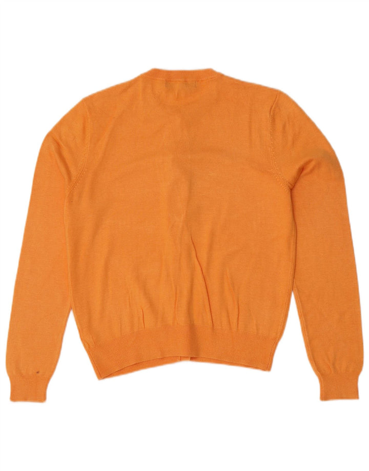 Marks & Spencer Dame Crop Cardigan Sweater UK 12 Medium Orange