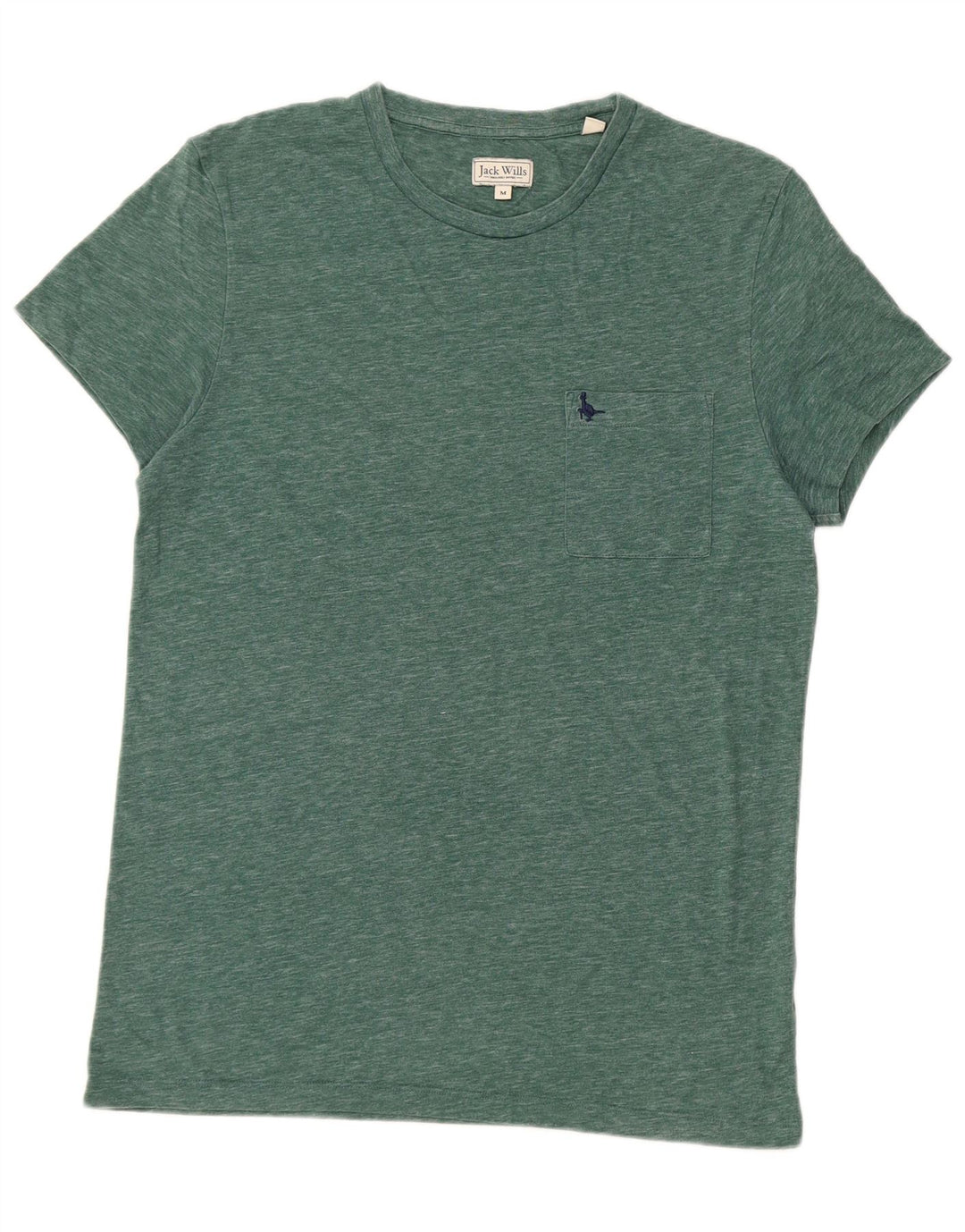 Jack Wills Herre T-shirt Top Medium Grøn Flecked Bomuld