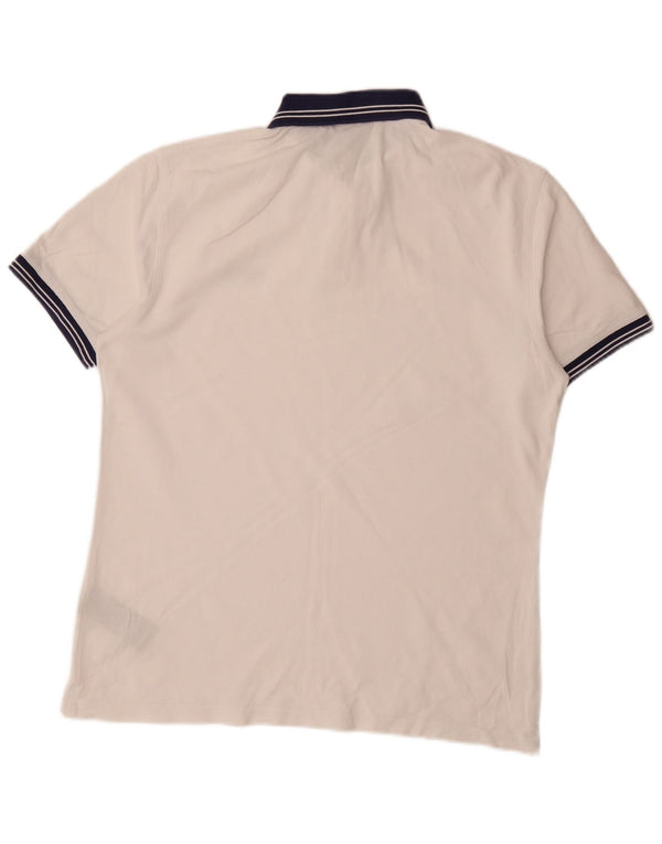 Barbour Rugby Polo Shirt til mænd Stor hvid stribet bomuld