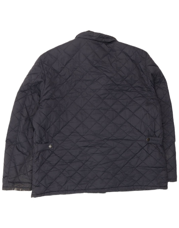 Barbour Herre quiltet jakke UK 44 2XL Navy Blue Polyester