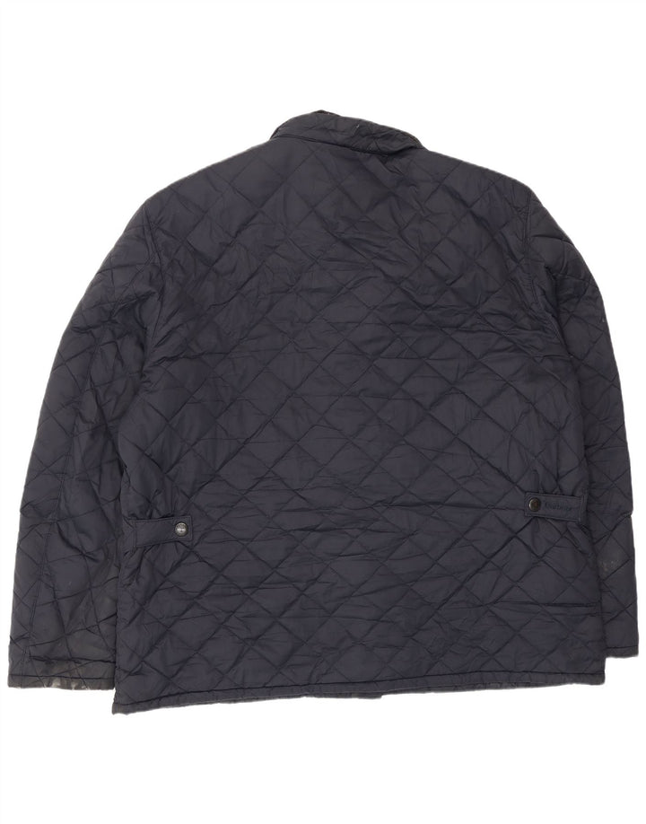 Barbour Herre quiltet jakke UK 44 2XL Navy Blue Polyester