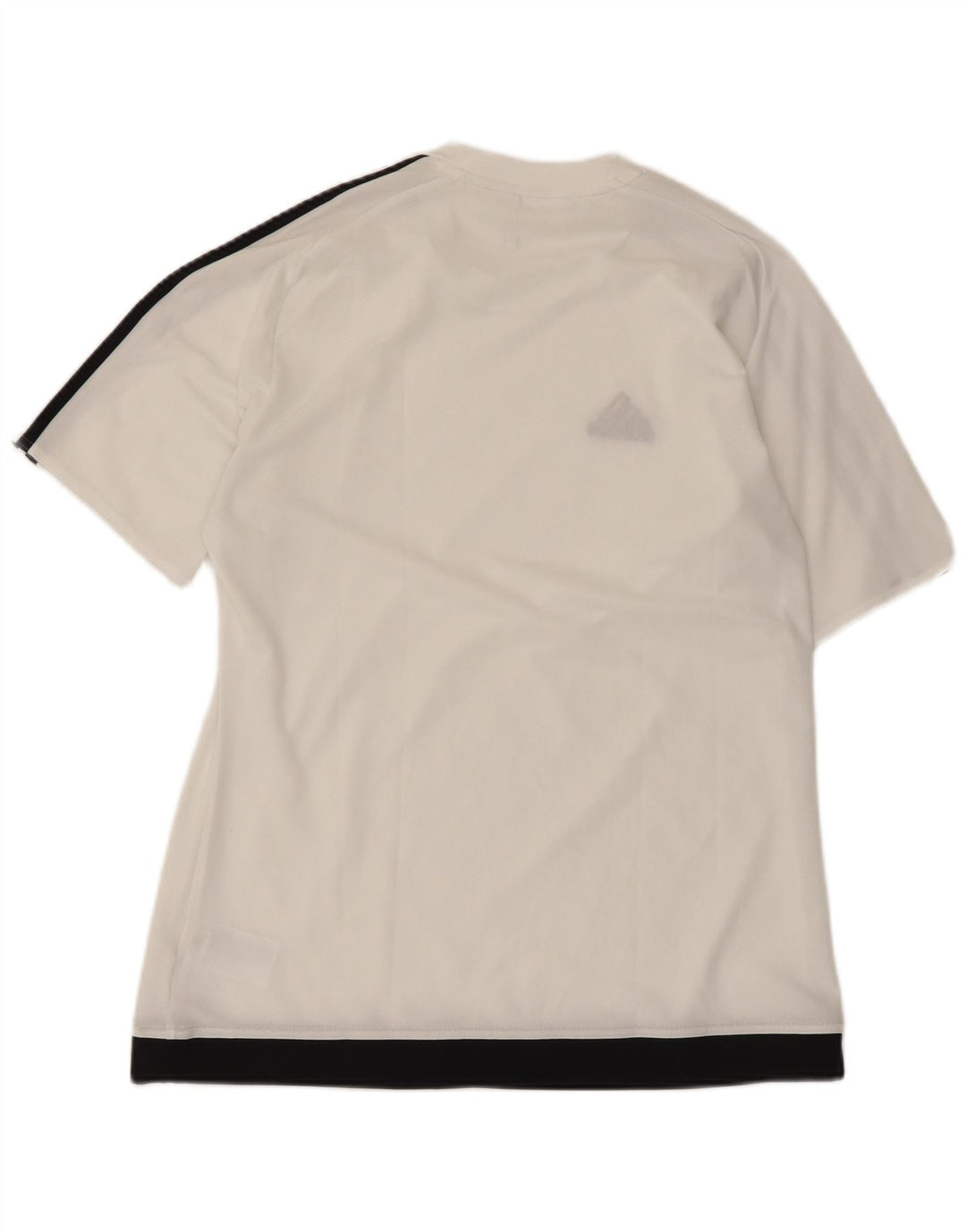 Adidas Herre Climalite T-Shirt Top Medium White Colourblock Polyester