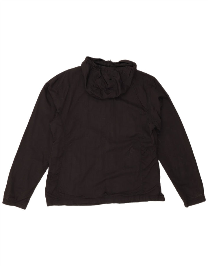 PUMA Anorakjakke med hætte til kvinder UK 14 Stor sort nylon