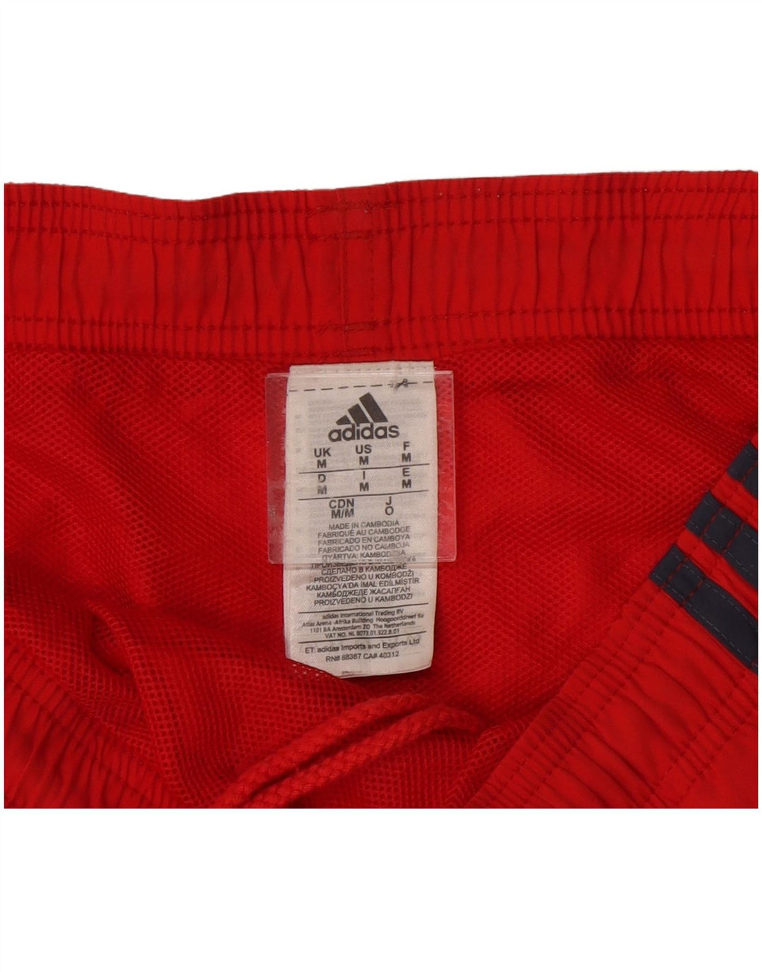 Adidas Badeshorts til mænd Medium Rød Polyester
