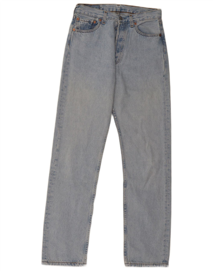 Levi's Herre 501 Straight Jeans W29 L32 Blå