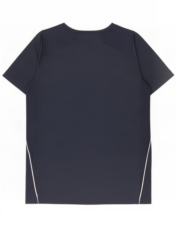 Nike Dri Fit grafisk T-shirt top 12-13 år stor marineblå polyester