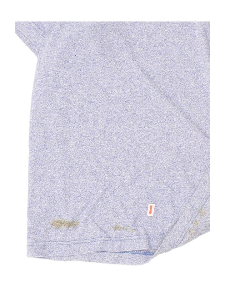 GAZELLE Mens Graphic T-Shirt Top Large Blue Vintage Gazelle and Second-Hand Gazelle from Messina Hembry 