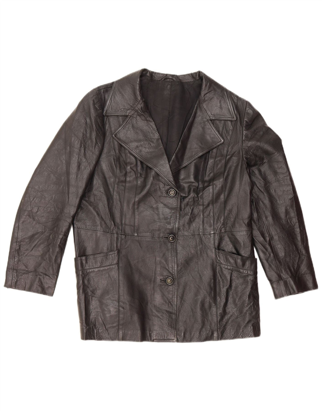 Nappa Dame Læderjakke UK 14 Medium Sort