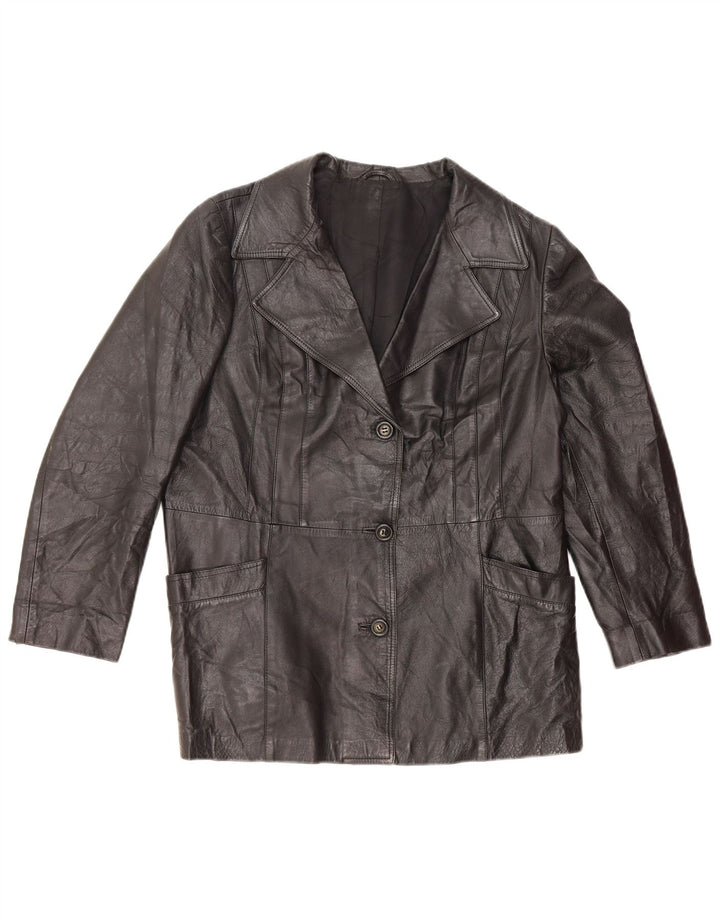 Nappa Dame Læderjakke UK 14 Medium Sort