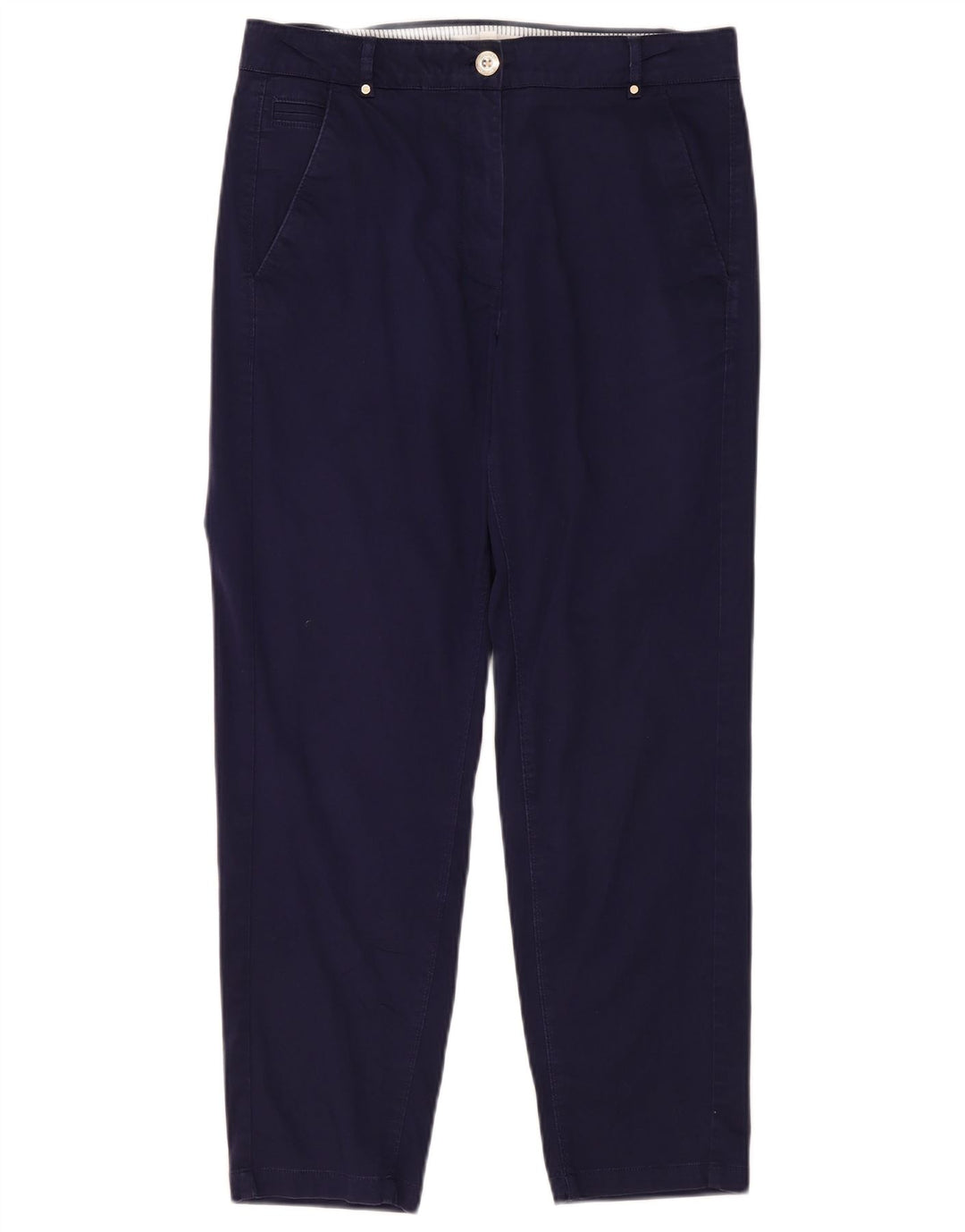 Marks & Spencer Chinobukser til kvinder UK 12 Medium W32 L28 Marineblå