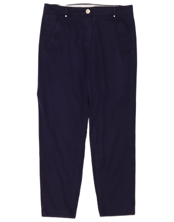 Marks & Spencer Chinobukser til kvinder UK 12 Medium W32 L28 Marineblå