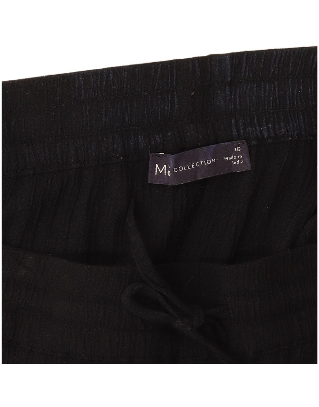 Marks & Spencer Kvinder Casual Shorts UK 16 Large W38 Black Viscose