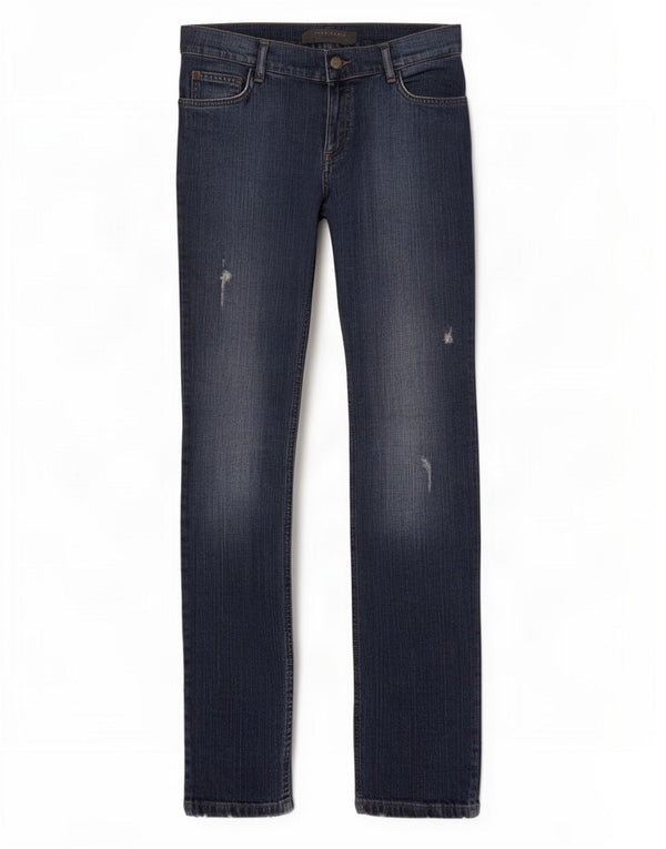 Zara Dame Slim Jeans EU 42 Large W32 L34 Navy Blue