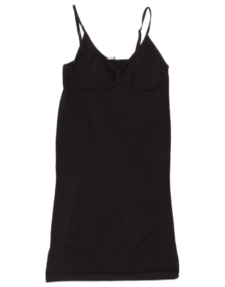 Max Mara Dame Oversized Slip Dress UK 16 Large Black