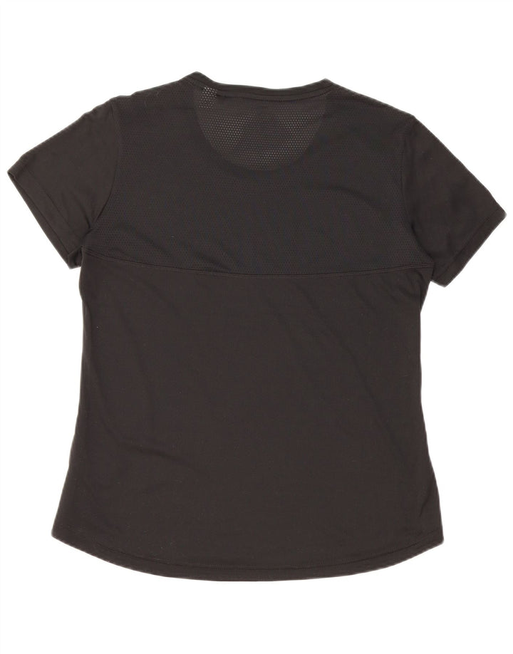ADIDAS Aeroready T-Shirt Top UK 12/14 Medium Sort Polyester