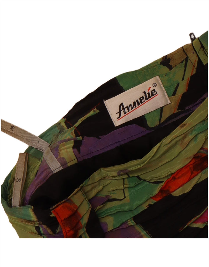 Vintage kvinders abstrakt mønster blyantnederdel EU 38 Medium W28 Flerfarvet