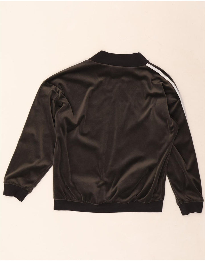 Adidas Pige Velour Sweatshirt Jumper 11-12 År Grå Polyester