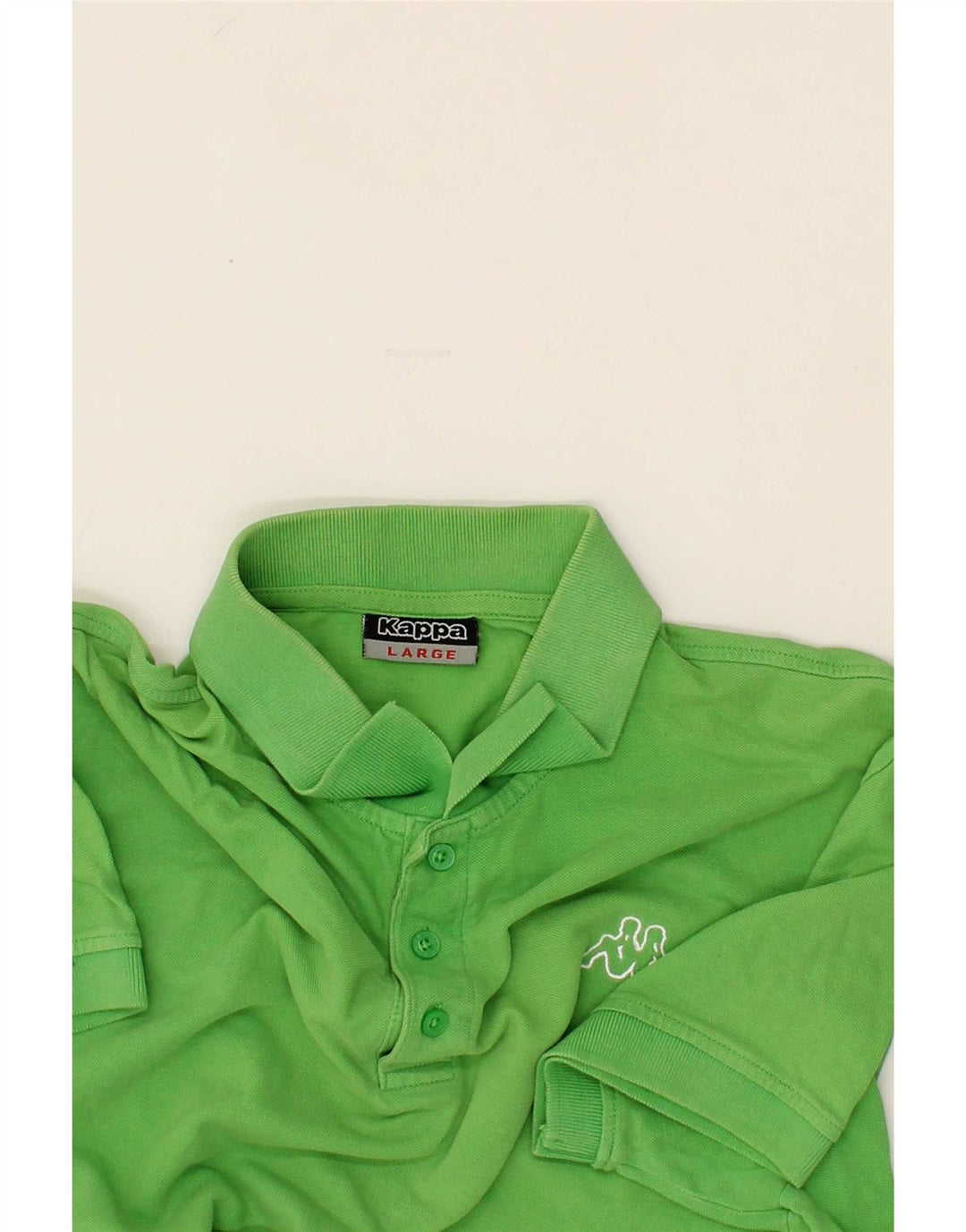 KAPPA Mens Polo Shirt Large Green Cotton Vintage Kappa and Second-Hand Kappa from Messina Hembry 